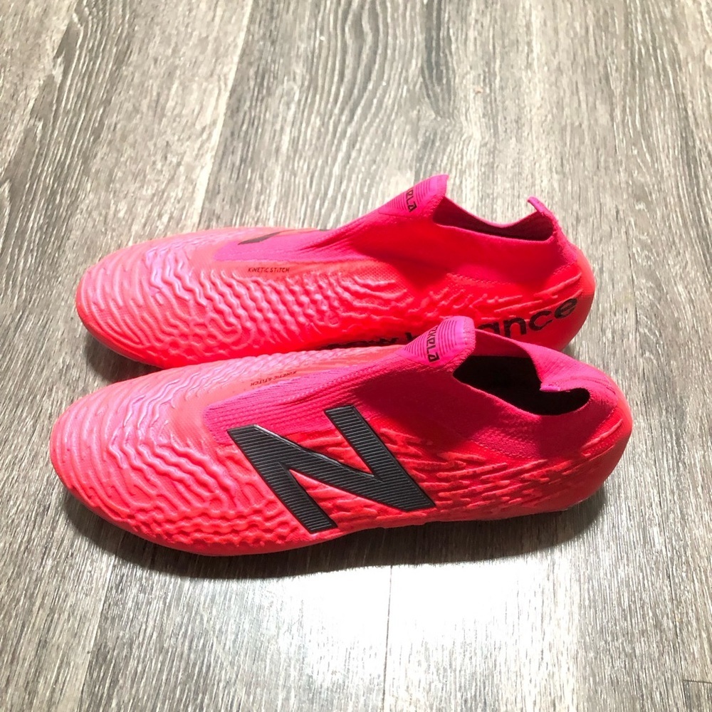New Balance Tekela V3+ Pro FG Soccer Cleats - Pink/Black - Mens Size 12 - Picture 2 of 12